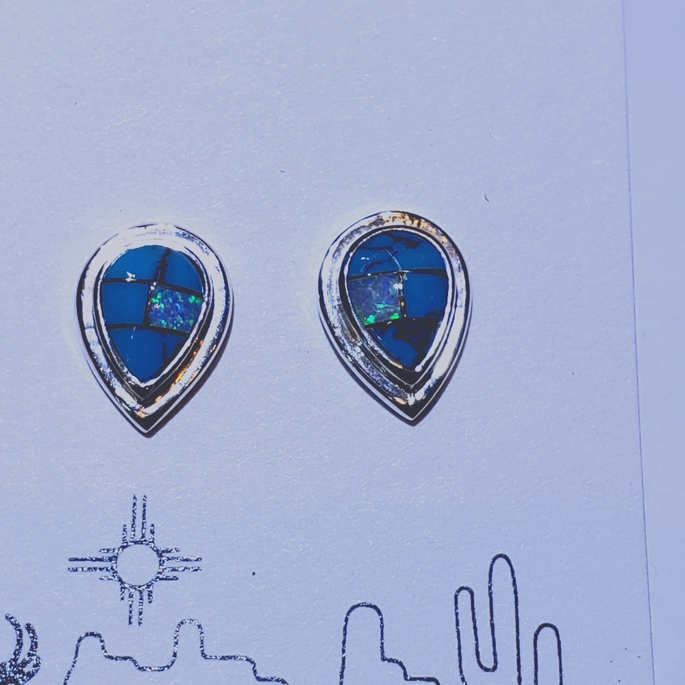 Sterling silver stud earrings